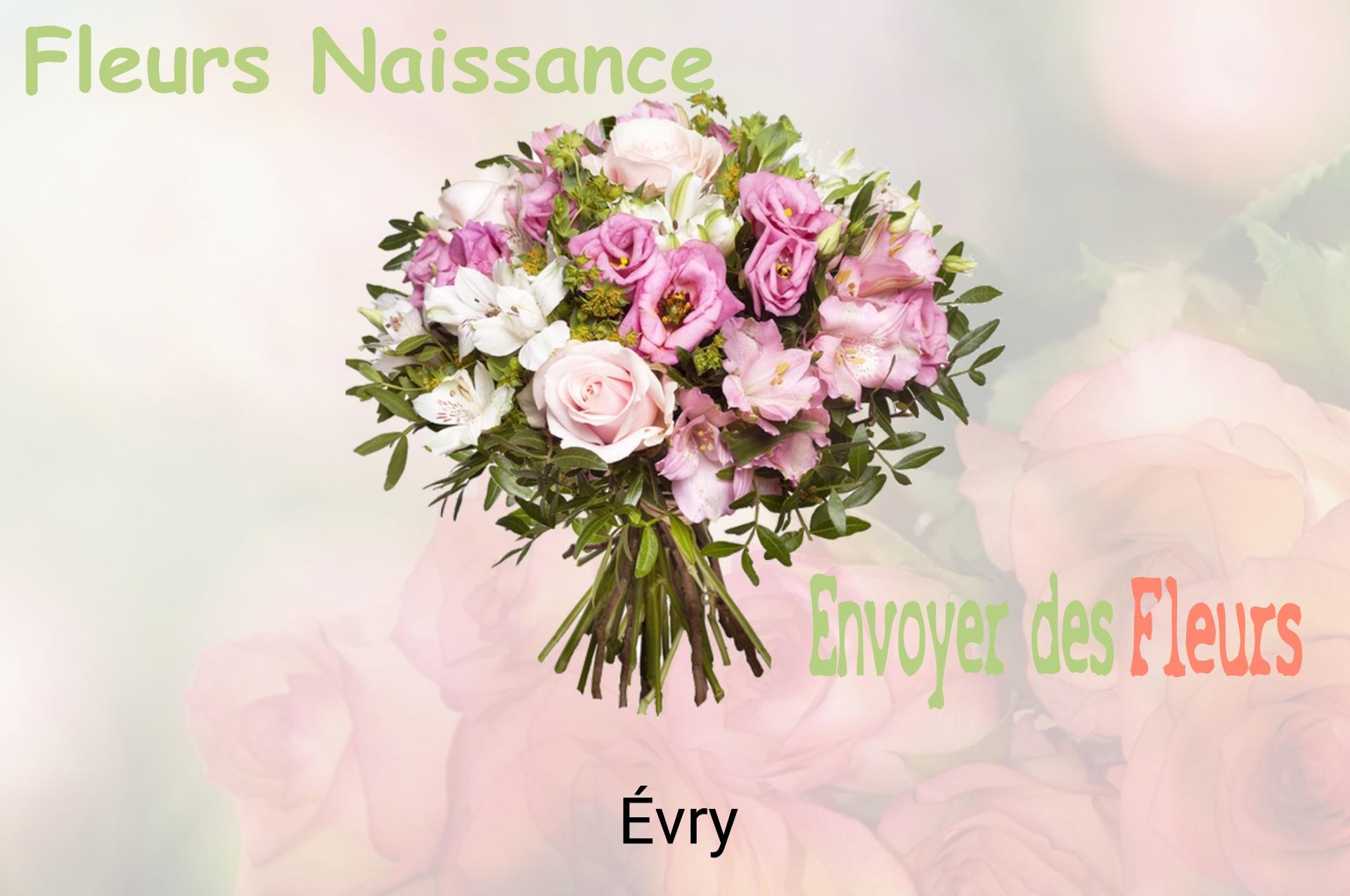 Bouquet de fleurs de naissance livré à Évry
