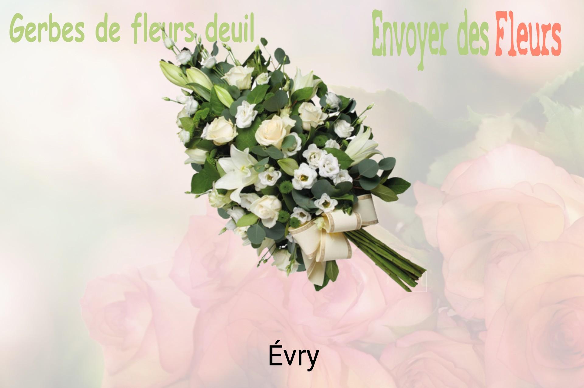 Gerbe de fleurs de deuil livrée à Évry